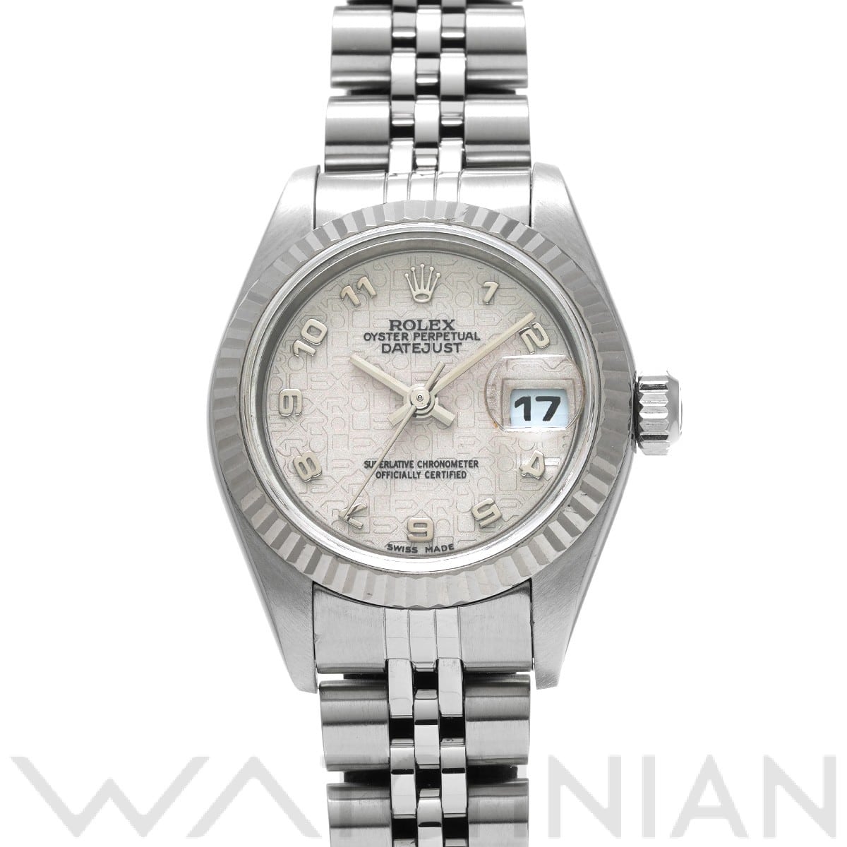 ロレックス デイトジャスト 69174 アイボリーコンピュータ レディース 時計 【中古】【wristwatch】