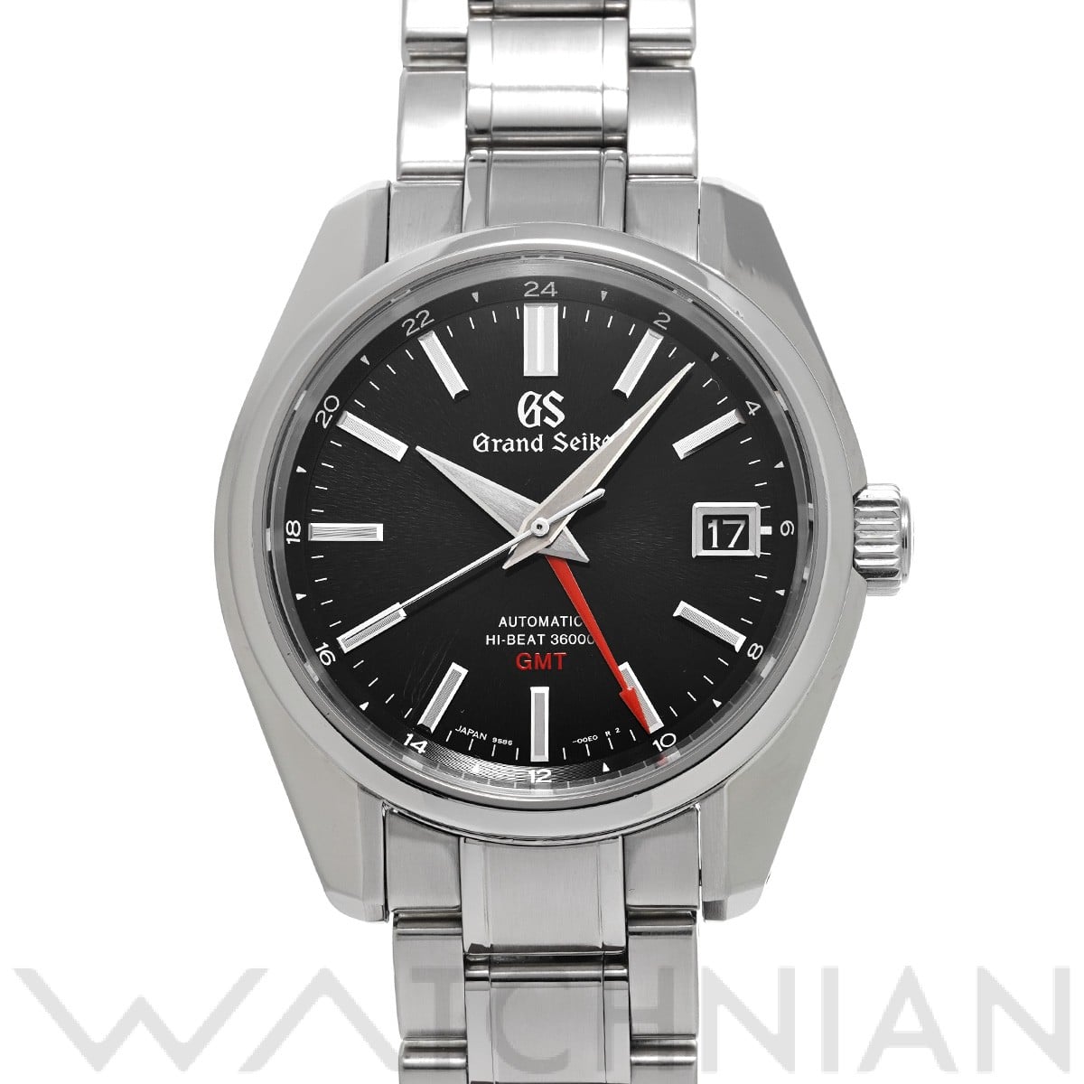 グランドセイコー / Grand Seiko ヘリテージコレクション メカニカル ハイビート36000 GMT SBGJ203 ブラック メンズ 時計 【中古】【wristwatch】