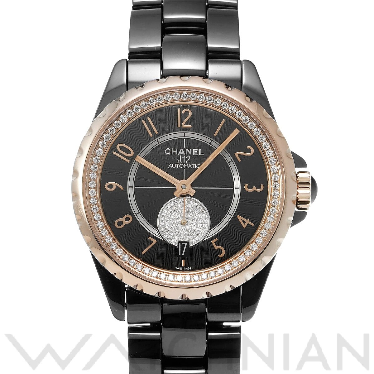 シャネル / CHANEL J12 365 H3842 ブラック/ダイヤモンド レディース 時計 【中古】【wristwatch】