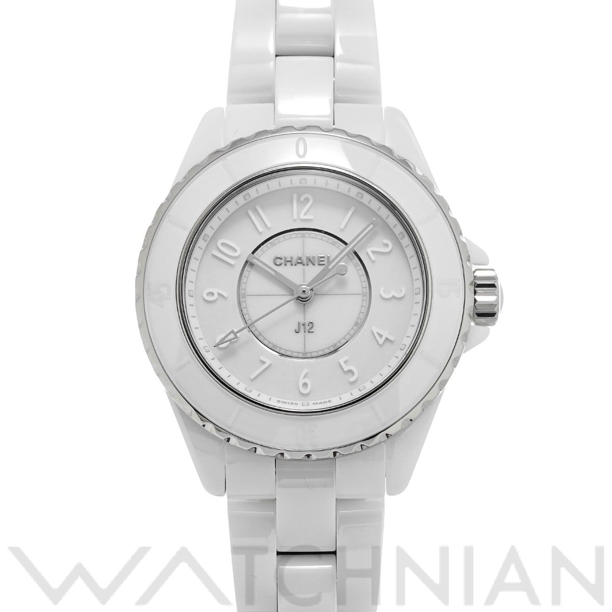 シャネル / CHANEL J12 ファントム 33MM H6345 ホワイトラッカー レディース 時計 【中古】【wristwatch】