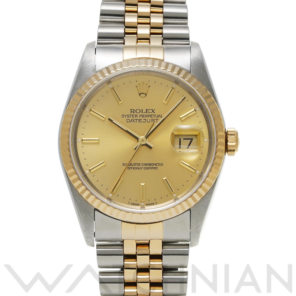 ロレックス デイトジャスト 16233 シャンパン メンズ 時計 【中古】【wristwatch】