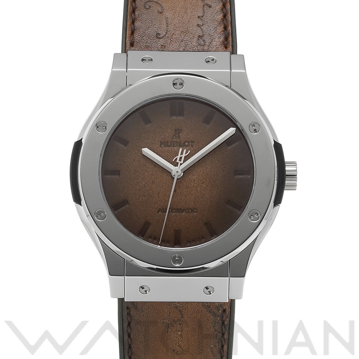 ウブロ / HUBLOT クラシックフュージョン ベルルッティ スクリット プラチナム 511.TX.050T.VR.BER16 ブラウン メンズ 時計 【中古】【wristwatch】