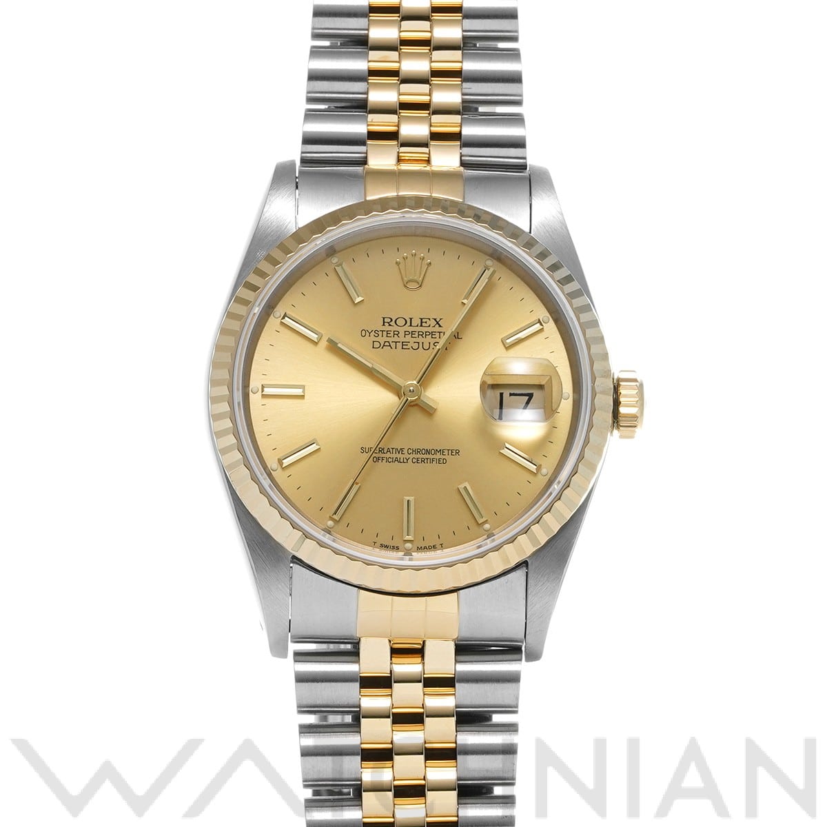 ロレックス デイトジャスト 16233 シャンパン メンズ 時計 【中古】【wristwatch】