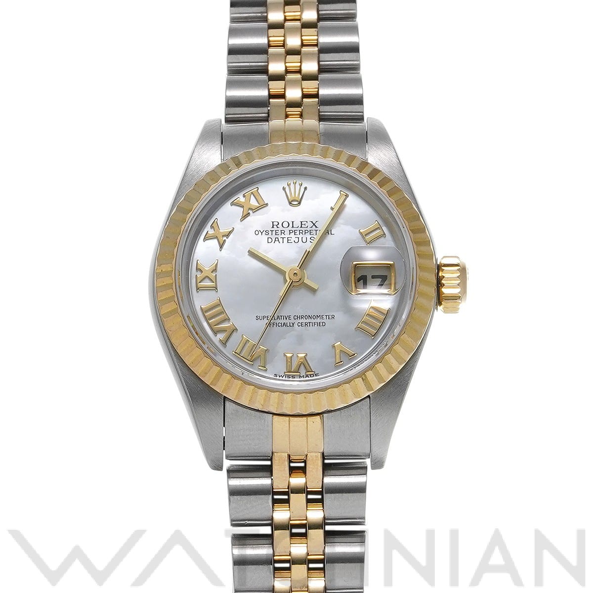 ロレックス デイトジャスト 79173NR ホワイトシェル レディース 時計 【中古】【wristwatch】