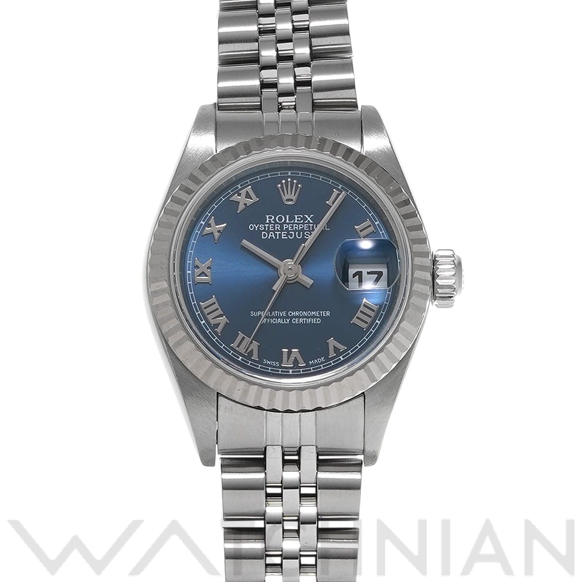 ロレックス デイトジャスト 79174 ブルー レディース 時計 【中古】【wristwatch】