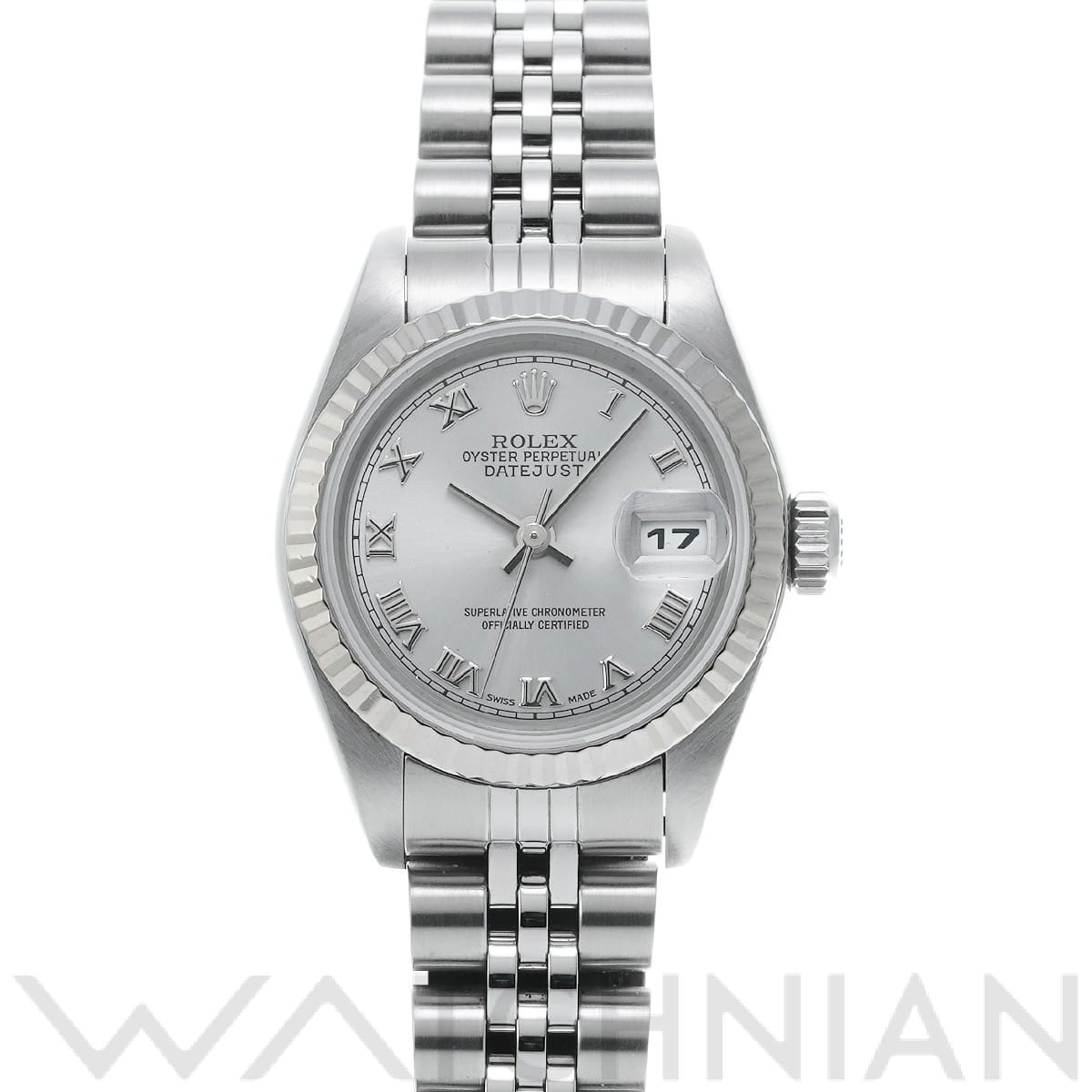 ロレックス デイトジャスト 79174 グレー レディース 時計 【中古】【wristwatch】