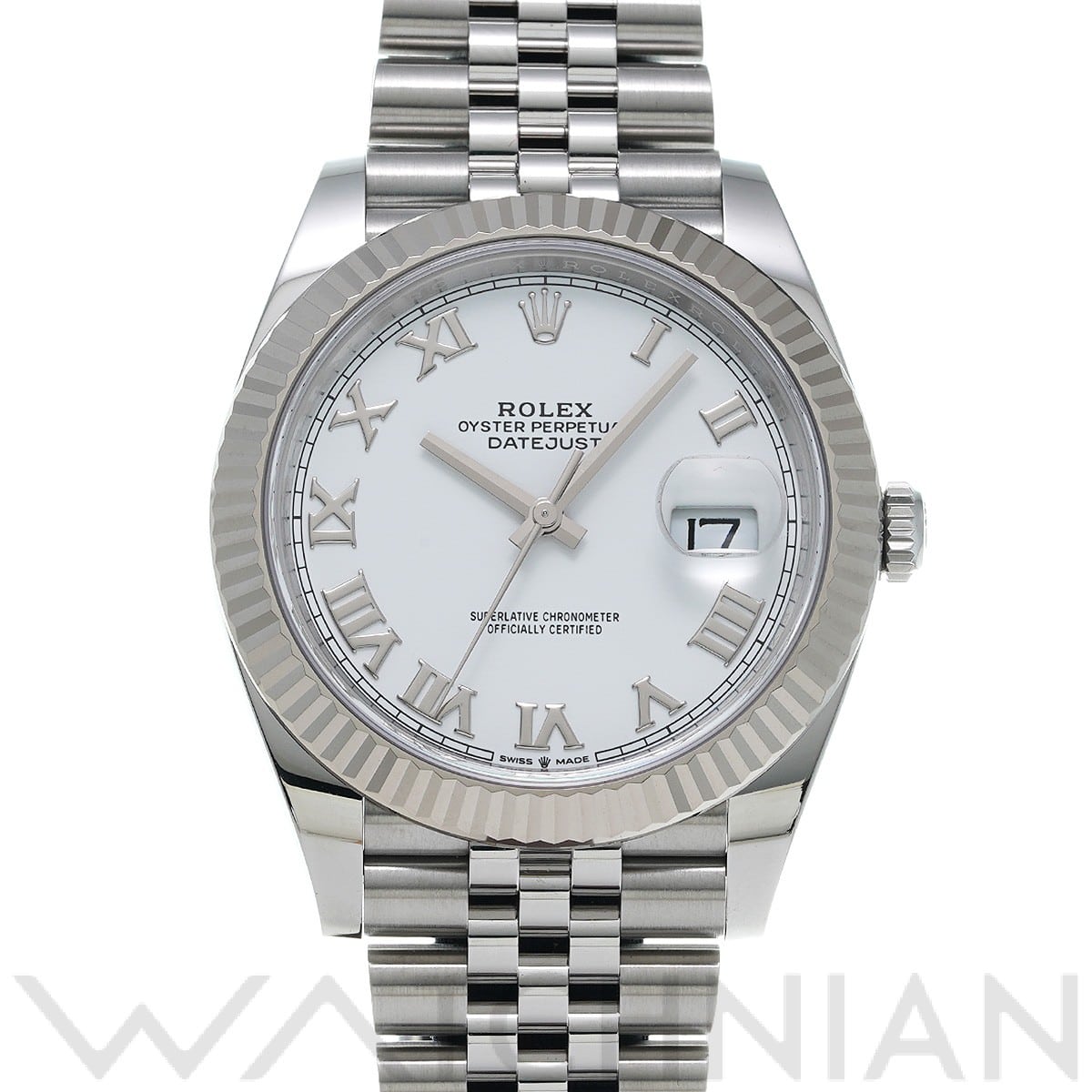 ロレックス デイトジャスト 41 126334 ホワイト メンズ 時計 【中古】【wristwatch】