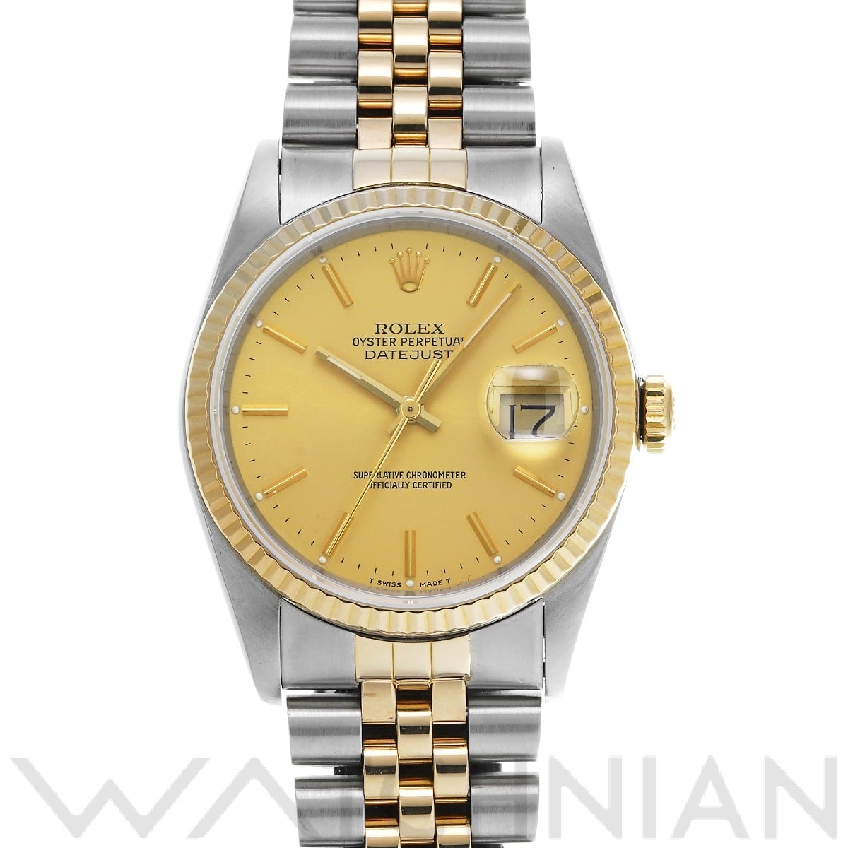 ロレックス デイトジャスト 16233 シャンパン メンズ 時計 【中古】【wristwatch】