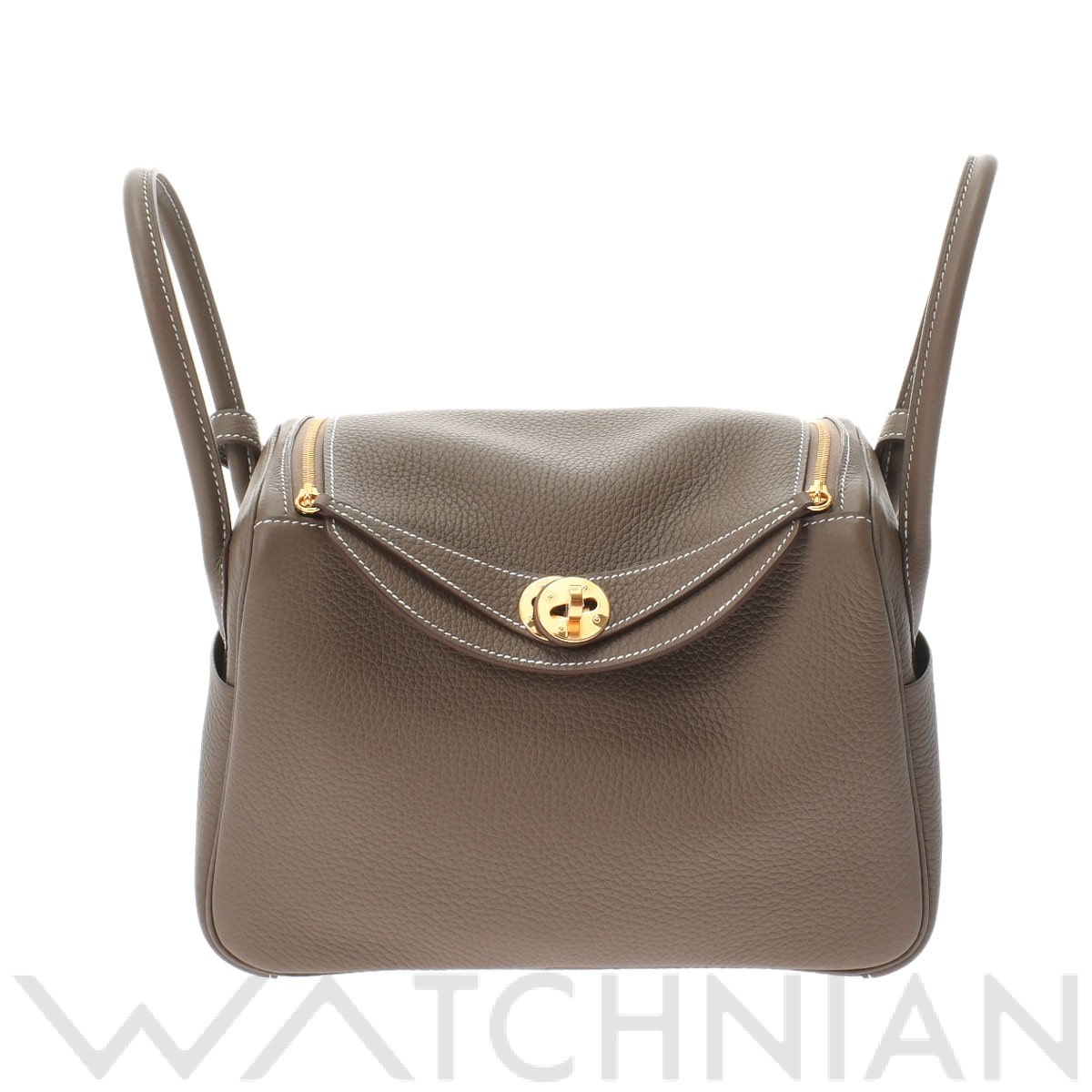 リンディ 26 エトゥープ/ゴールド金具 トリヨンクレマンス HERMES エルメス レディース 【新品】