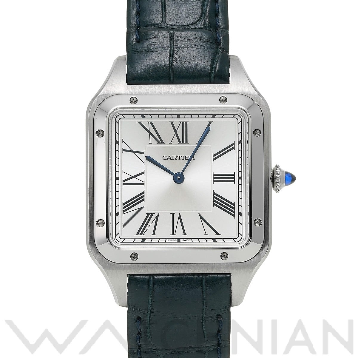 サントス デュモン XL WSSA0032 シルバー カルティエ CARTIER メンズ 【中古】