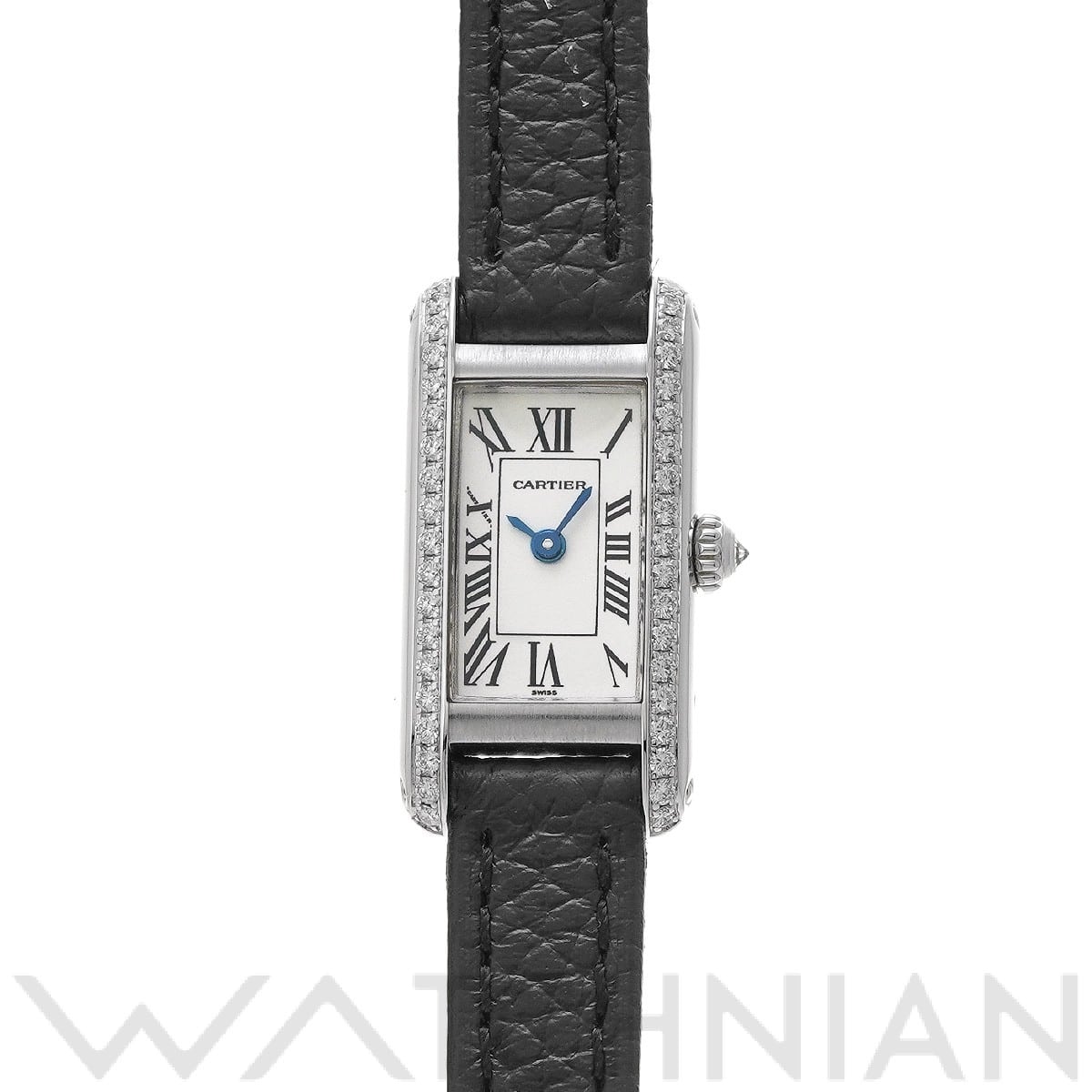 カルティエ タンク アロンジェ ラニエール WB302651 アイボリー レディース 時計 【中古】【wristwatch】