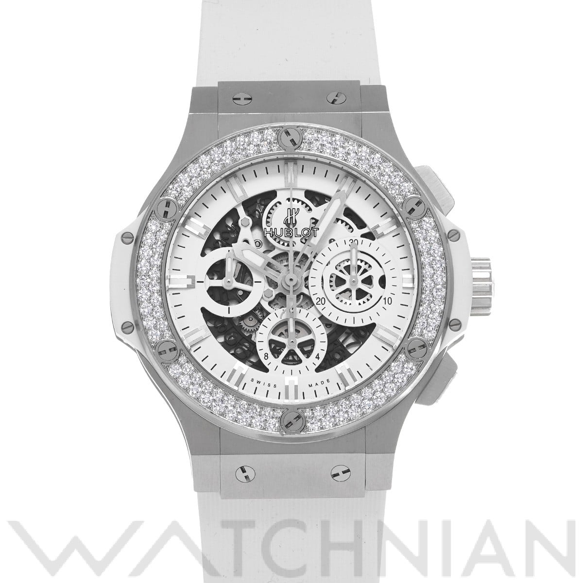 ウブロ / HUBLOT ビッグバン アエロバン オールホワイト ダイヤモンド 311.SE.2010.RW.1104.JSM12 ホワイト メンズ 時計 【中古】【wristwatch】