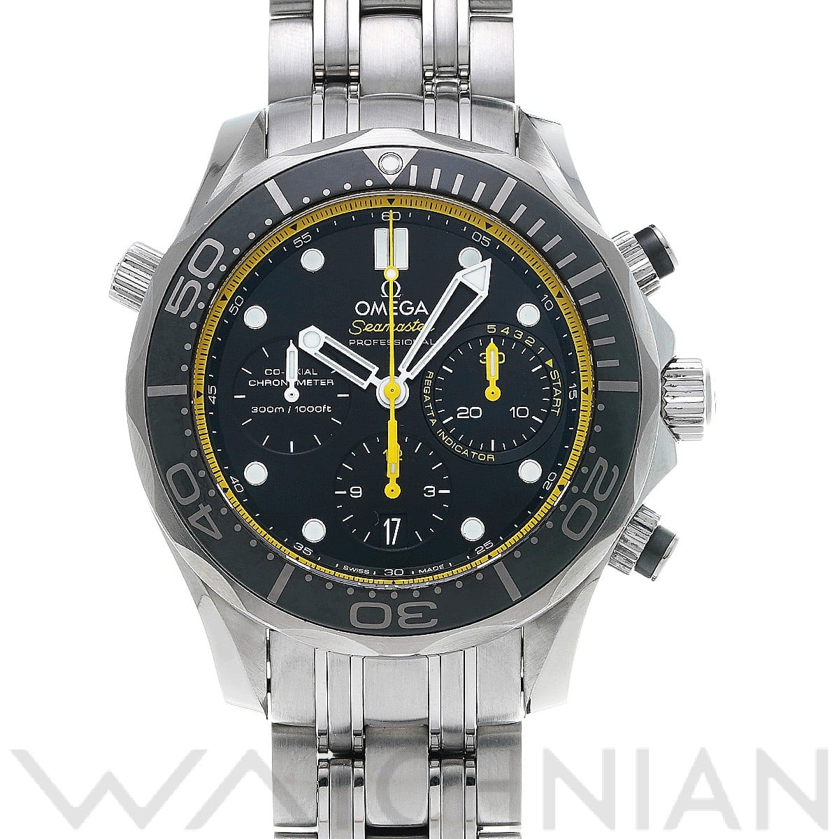 オメガ / OMEGA シーマスター ダイバー300 コーアクシャル クロノグラフ レガッタ 212.30.44.50.01.002 ブラック メンズ 時計 【中古】【wristwatch】