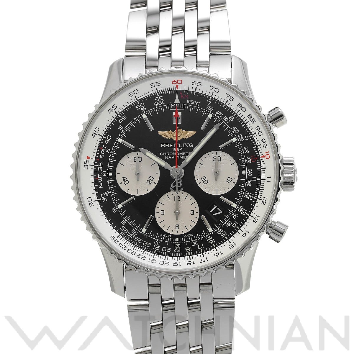 ブライトリング / BREITLING ナビタイマー 1 B01 クロノグラフ 43 AB0121211B2A1 ブラック/シルバー メンズ 時計 【中古】【wristwatch】