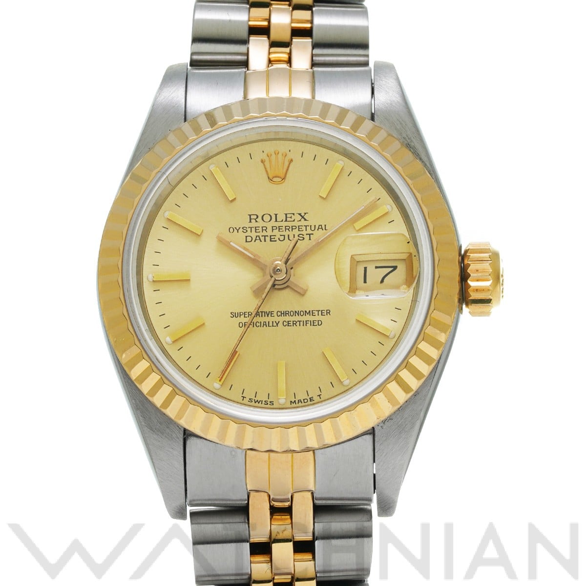 ロレックス デイトジャスト 69173 シャンパン レディース 時計 【中古】【wristwatch】