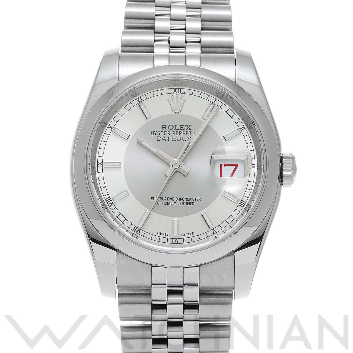 ロレックス デイトジャスト 36 116200 シルバー メンズ 時計 【中古】【wristwatch】