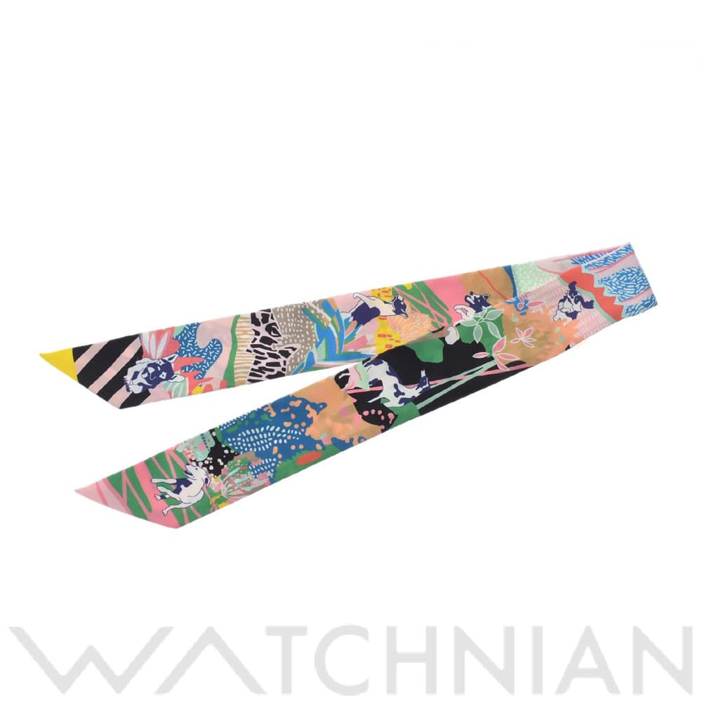 エルメス / HERMES ツイリー EN LIBERTE ローズ/ベール/ブルー 063911S シルク100％ レディース 【新品】【other】