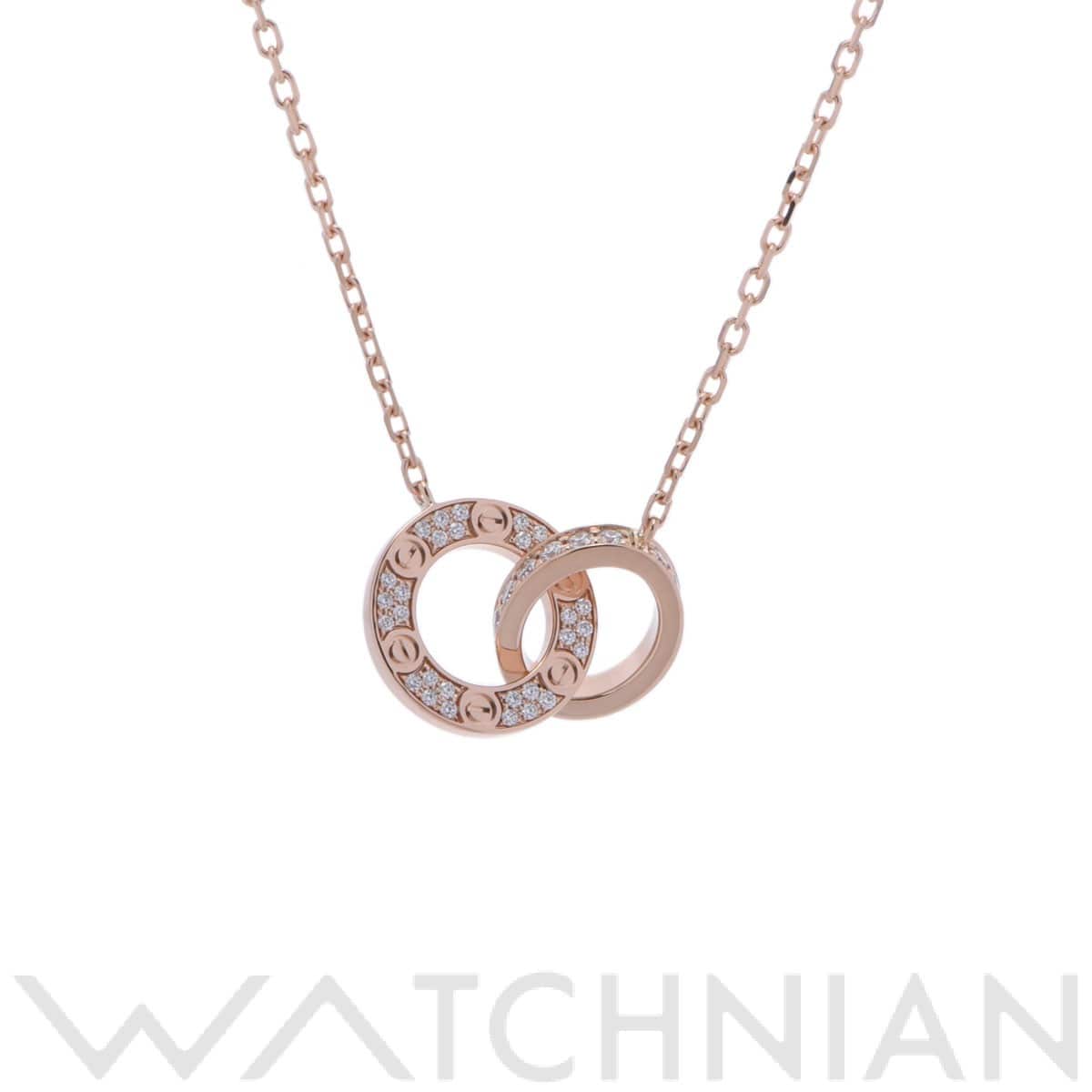 カルティエ ラブサークル ネックレス ゴールド K18ピンクゴールド PG レディース ジュエリー 【中古】【jewelry】