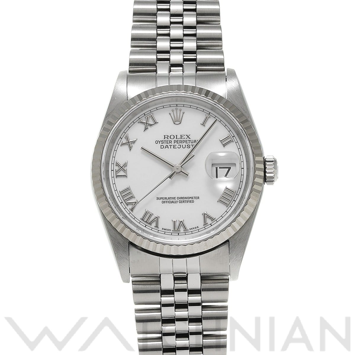 ロレックス デイトジャスト 16234 ホワイト メンズ 時計 【中古】【wristwatch】