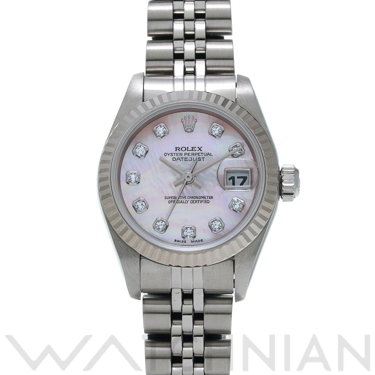 ロレックス / ROLEX デイトジャスト 69174NG ピンクシェル/ダイヤモンド レディース 時計 【中古】【wristwatch】