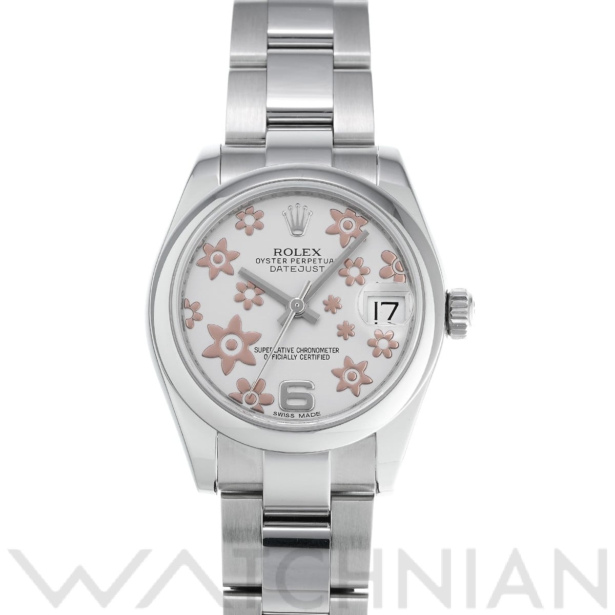 ロレックス デイトジャスト 31 178240 シルバーフラワー ユニセックス 時計 【中古】【wristwatch】
