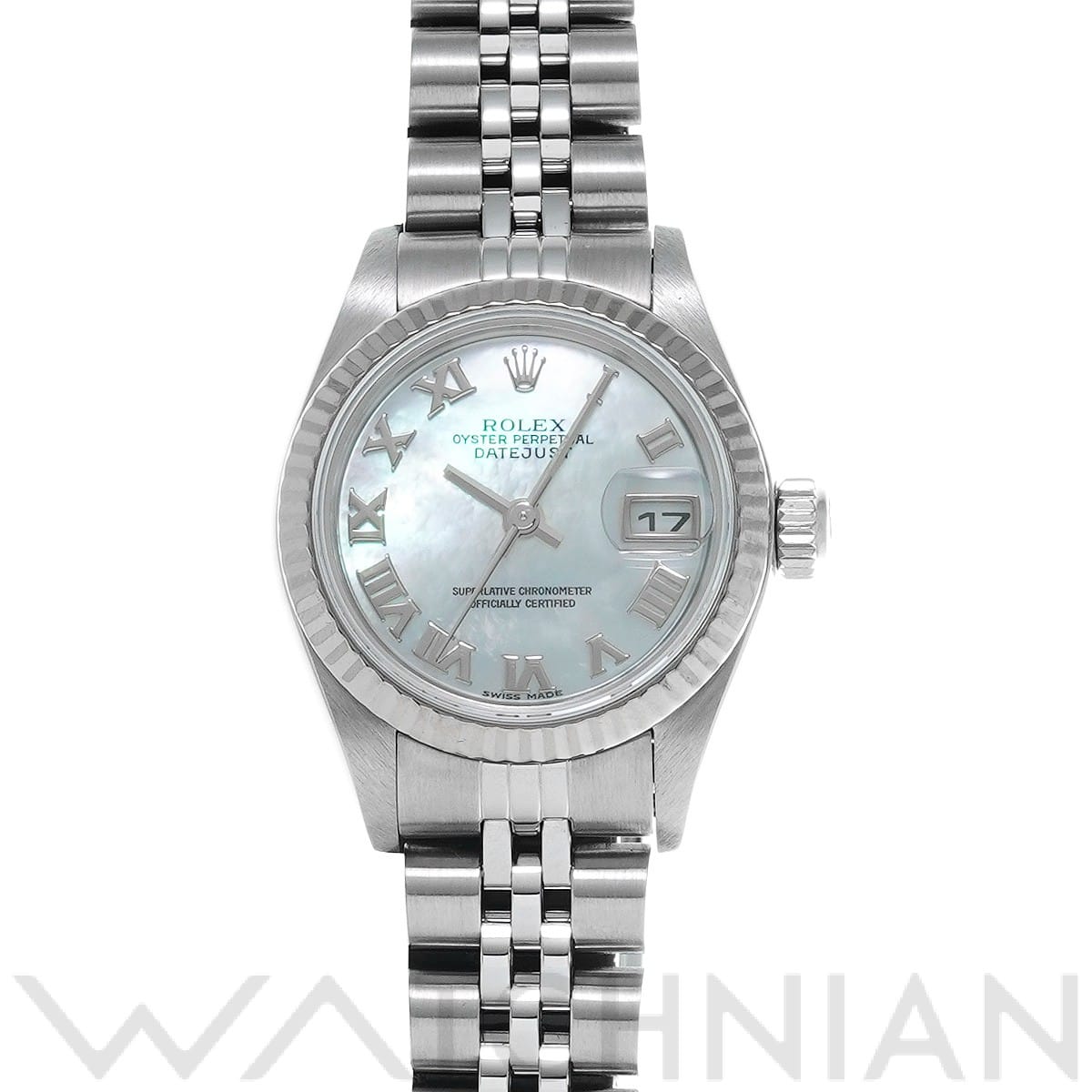 ロレックス デイトジャスト 79174NR ホワイトシェル レディース 時計 【中古】【wristwatch】