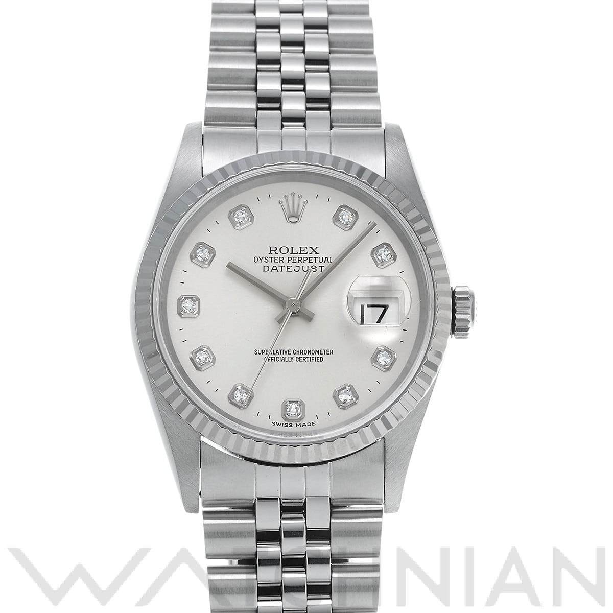 ロレックス デイトジャスト 16234G シルバー/ダイヤモンド メンズ 時計 【中古】【wristwatch】