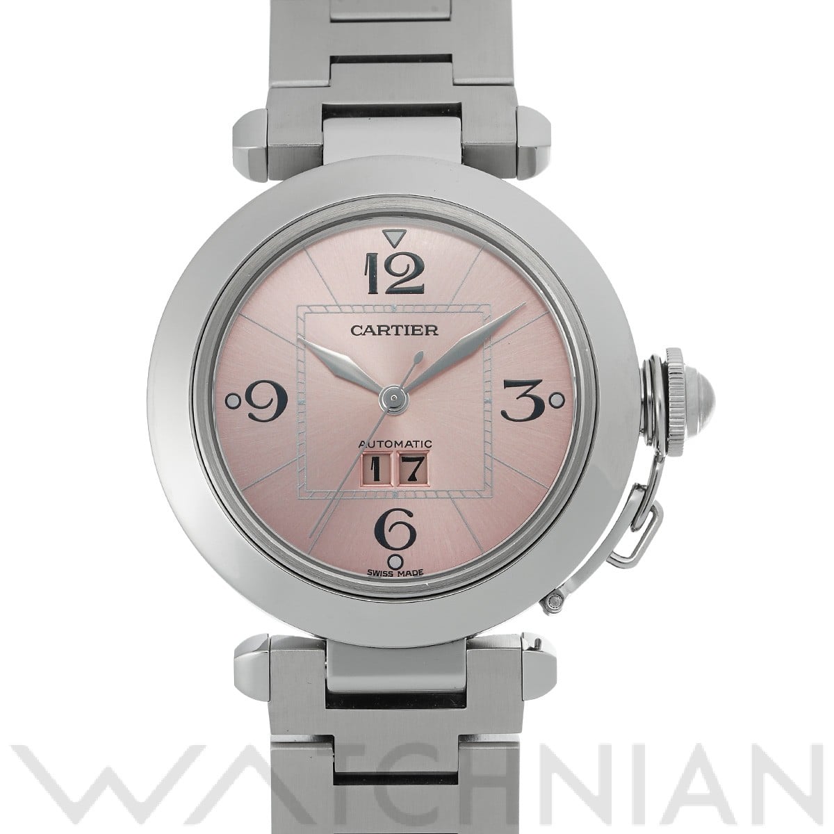 カルティエ / CARTIER パシャC ビッグデイト W31058M7 ピンク ユニセックス 時計 【中古】【wristwatch】