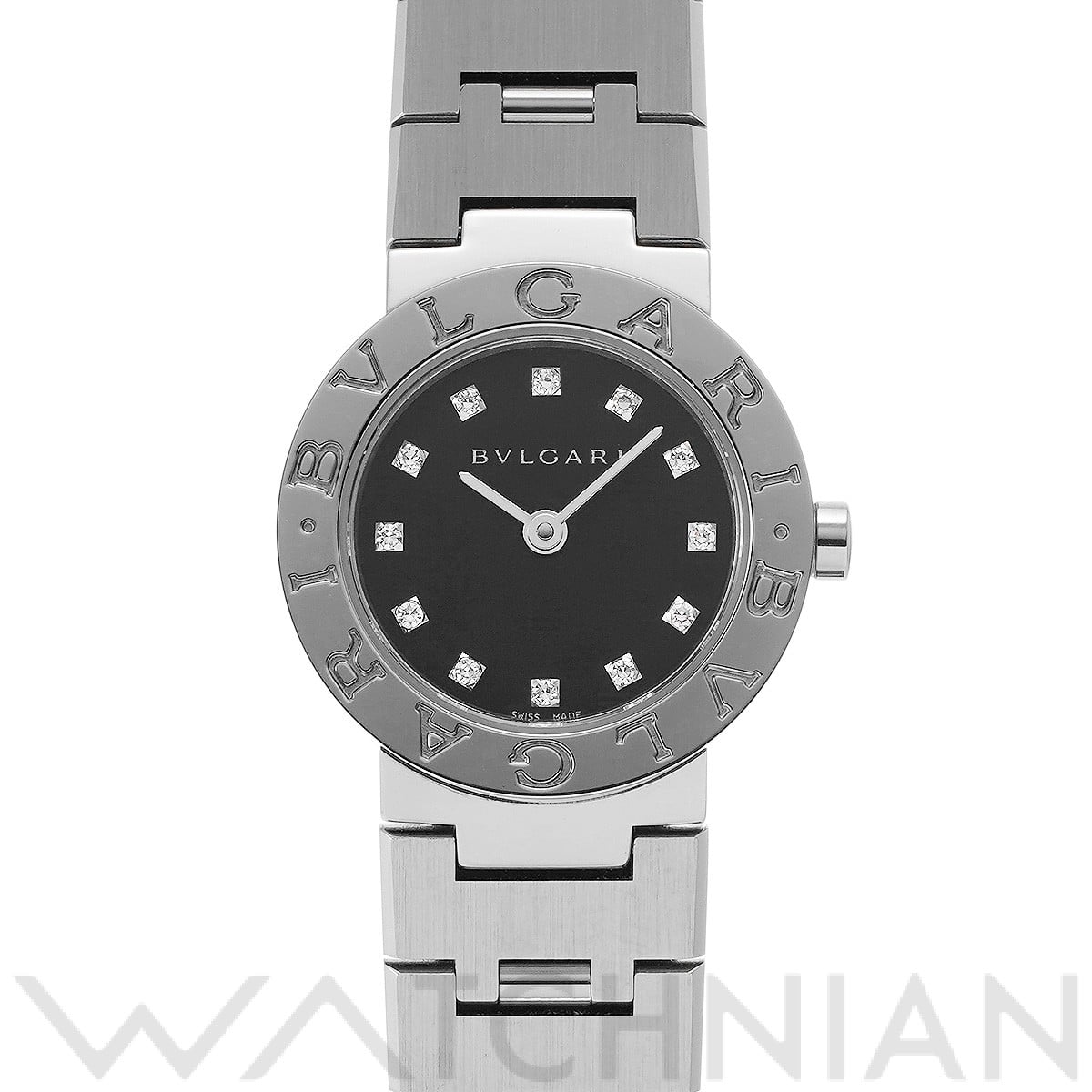 ブルガリ / BVLGARI ブルガリブルガリ BB23SS ブラック/ダイヤモンド レディース 時計 【中古】【wristwatch】