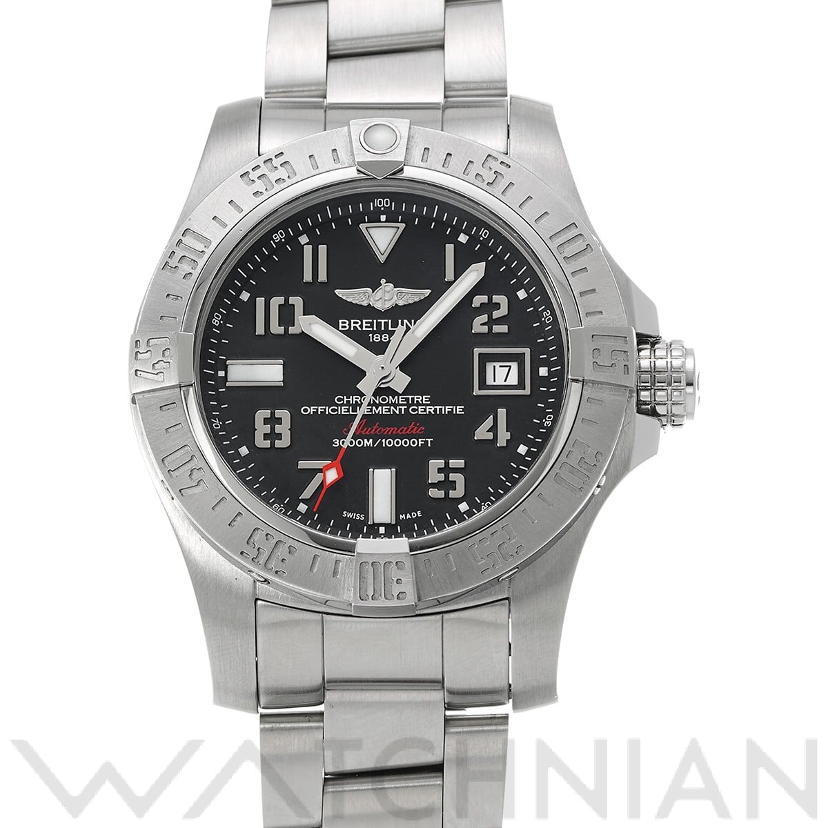ブライトリング / BREITLING アベンジャー II シーウルフ A1733110/BC31 ブラック メンズ 時計 【中古】【wristwatch】