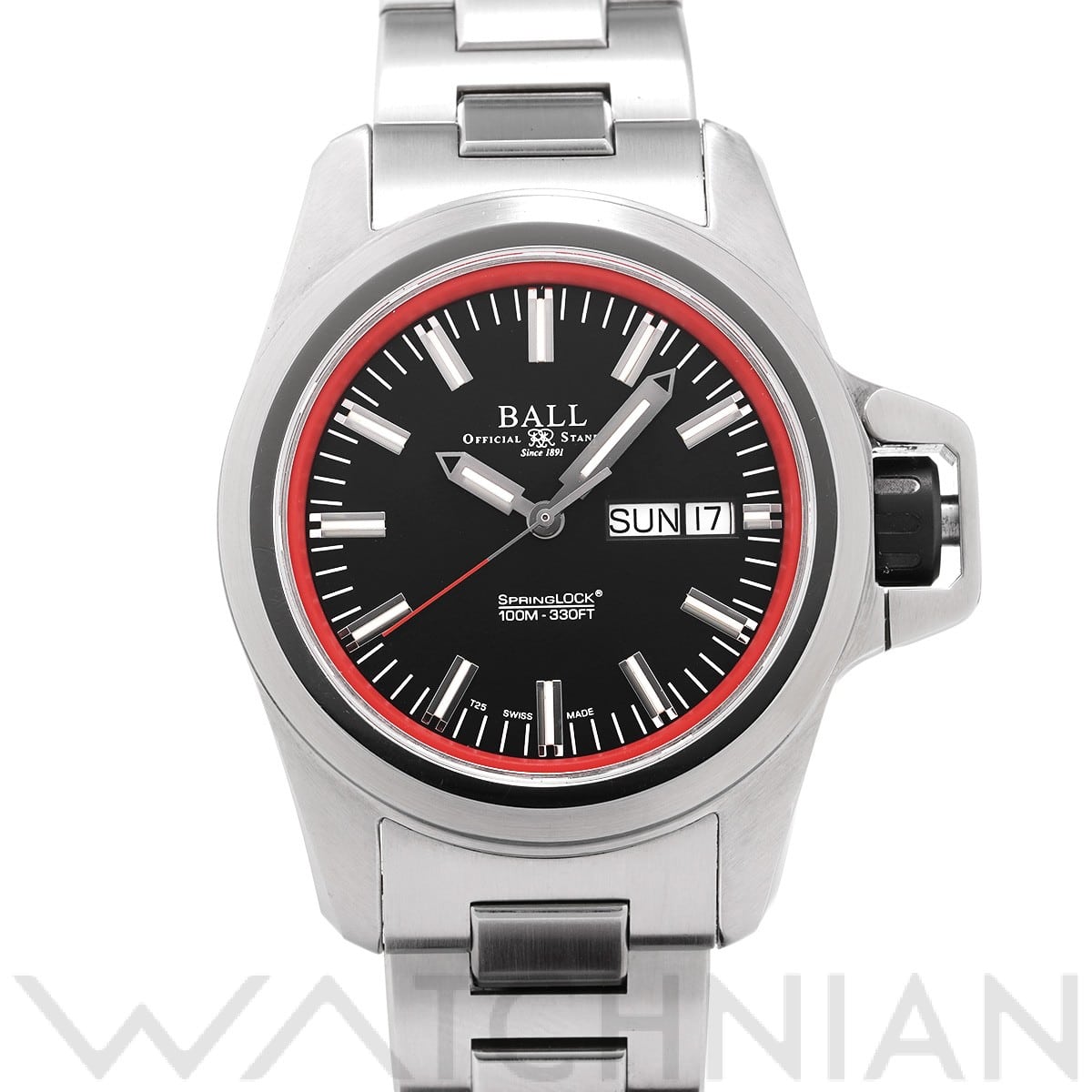 ボールウォッチ エンジニア ハイドロカーボン デブグル NM3200C-SJ-BKRD ブラック メンズ 時計 【中古】【wristwatch】