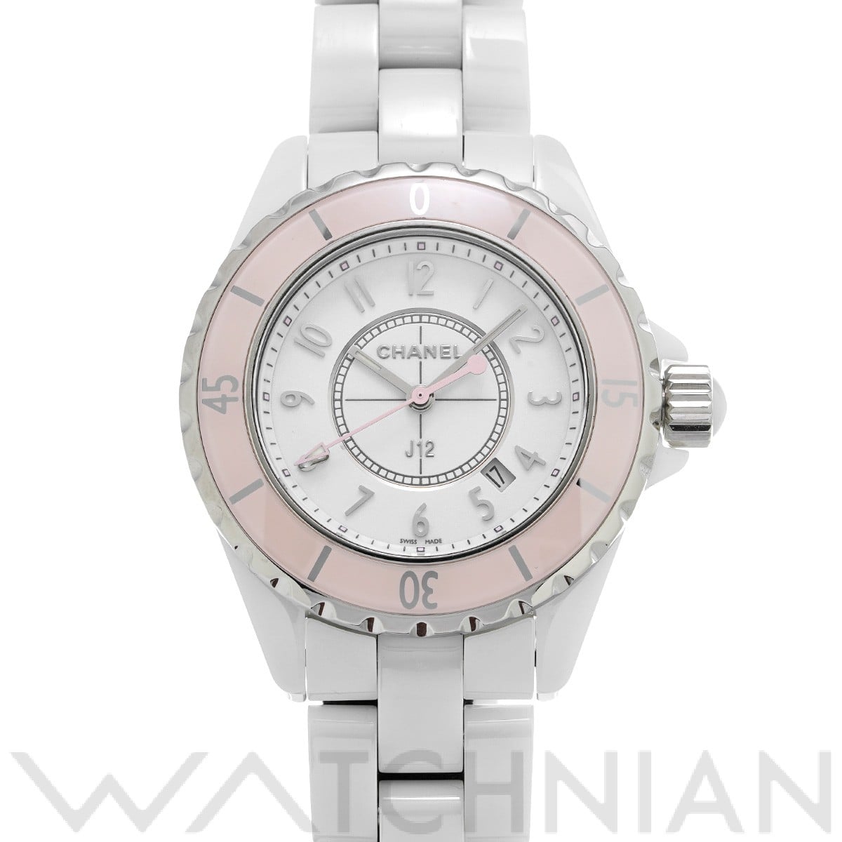 シャネル / CHANEL J12 ソフトピンク 33MM H4467 ホワイト レディース 時計 【中古】【wristwatch】