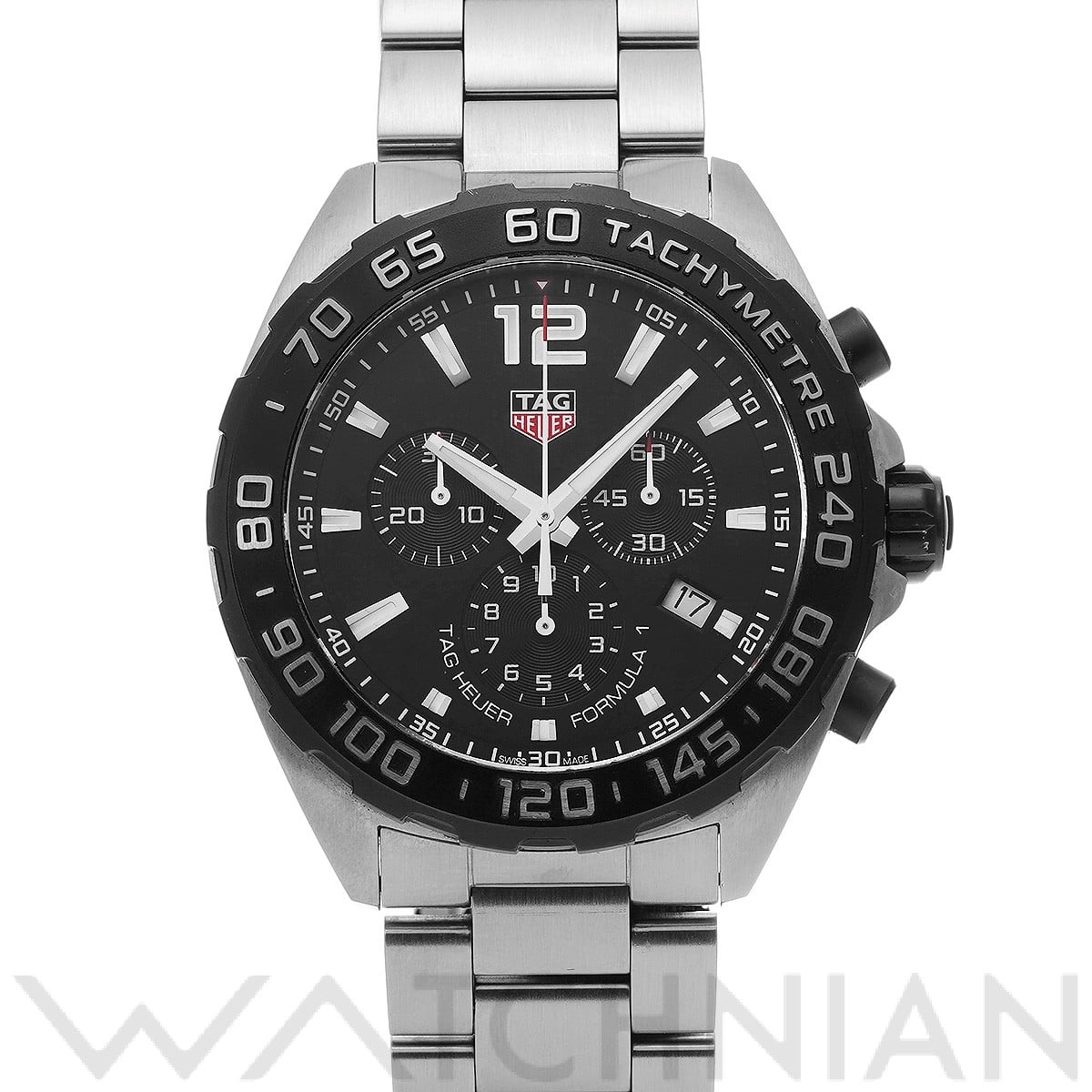 タグ ホイヤー / TAG HEUER フォーミュラ1 クォーツ クロノグラフ CAZ1010.BA0842 ブラック メンズ 時計 【中古】【wristwatch】