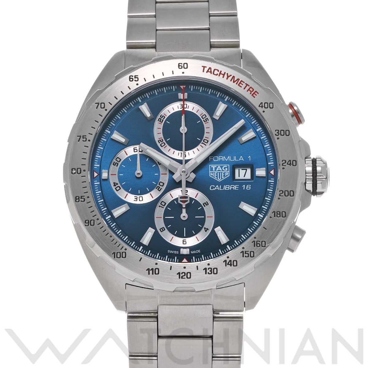 タグ ホイヤー フォーミュラ1 キャリバー16 クロノグラフ CAZ2015.BA0876 ブルー メンズ 時計 【中古】【wristwatch】