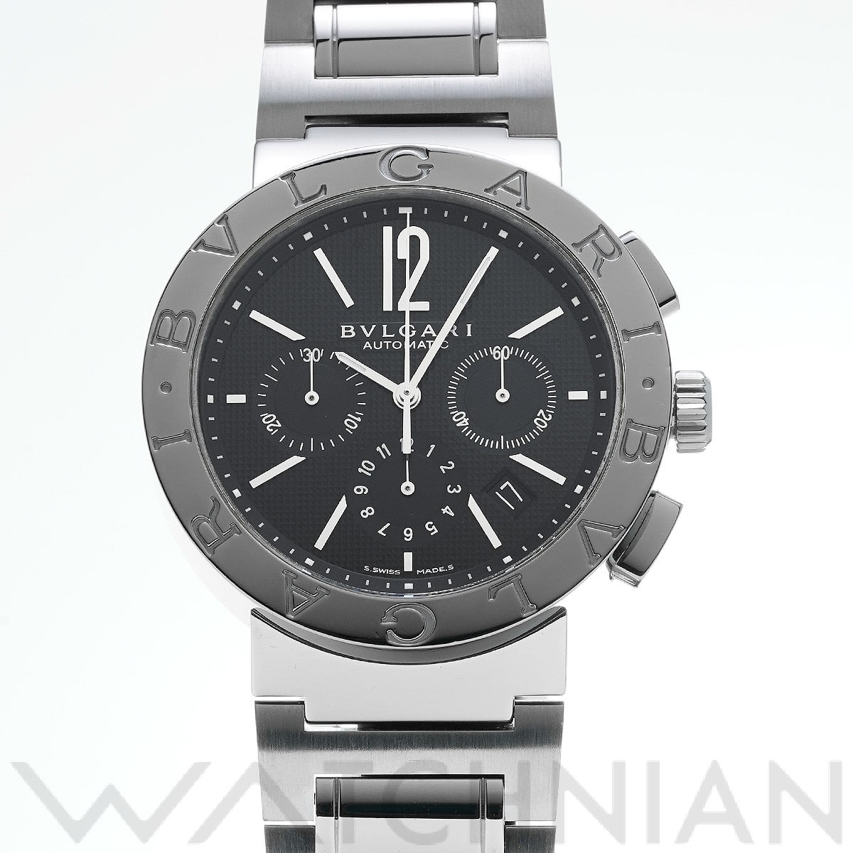 ブルガリ / BVLGARI ブルガリブルガリ クロノグラフ BB42BSSDCH ブラック メンズ 時計 【中古】【wristwatch】