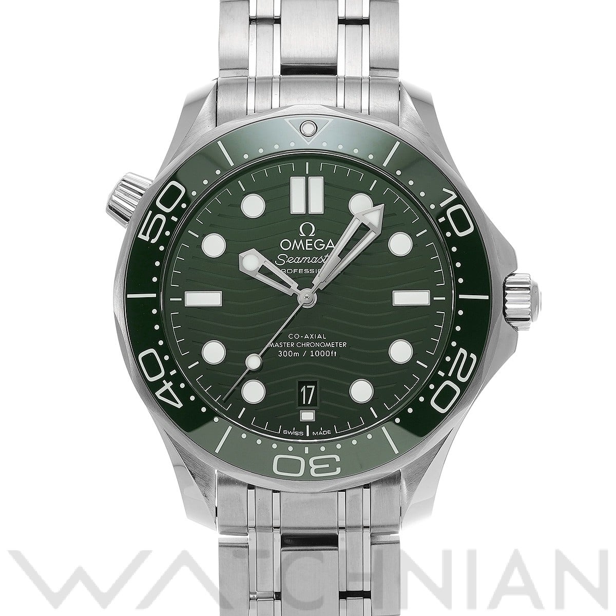 オメガ / OMEGA シーマスター ダイバー300 コーアクシャル マスタークロノメーター 210.30.42.20.10.001 グリーン メンズ 時計 【中古】【wristwatch】