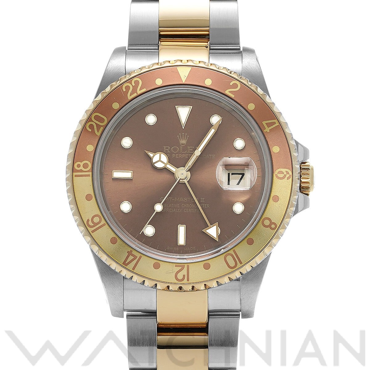 ロレックス GMTマスターII 16713 ブラウン メンズ 時計 【中古】【wristwatch】