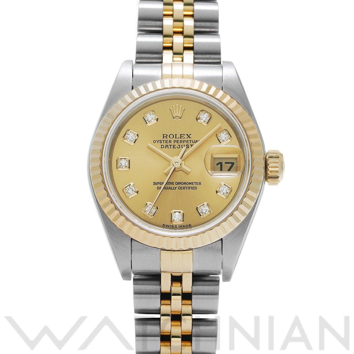 ロレックス デイトジャスト 79173G シャンパン/ダイヤモンド レディース 時計 【中古】【wristwatch】