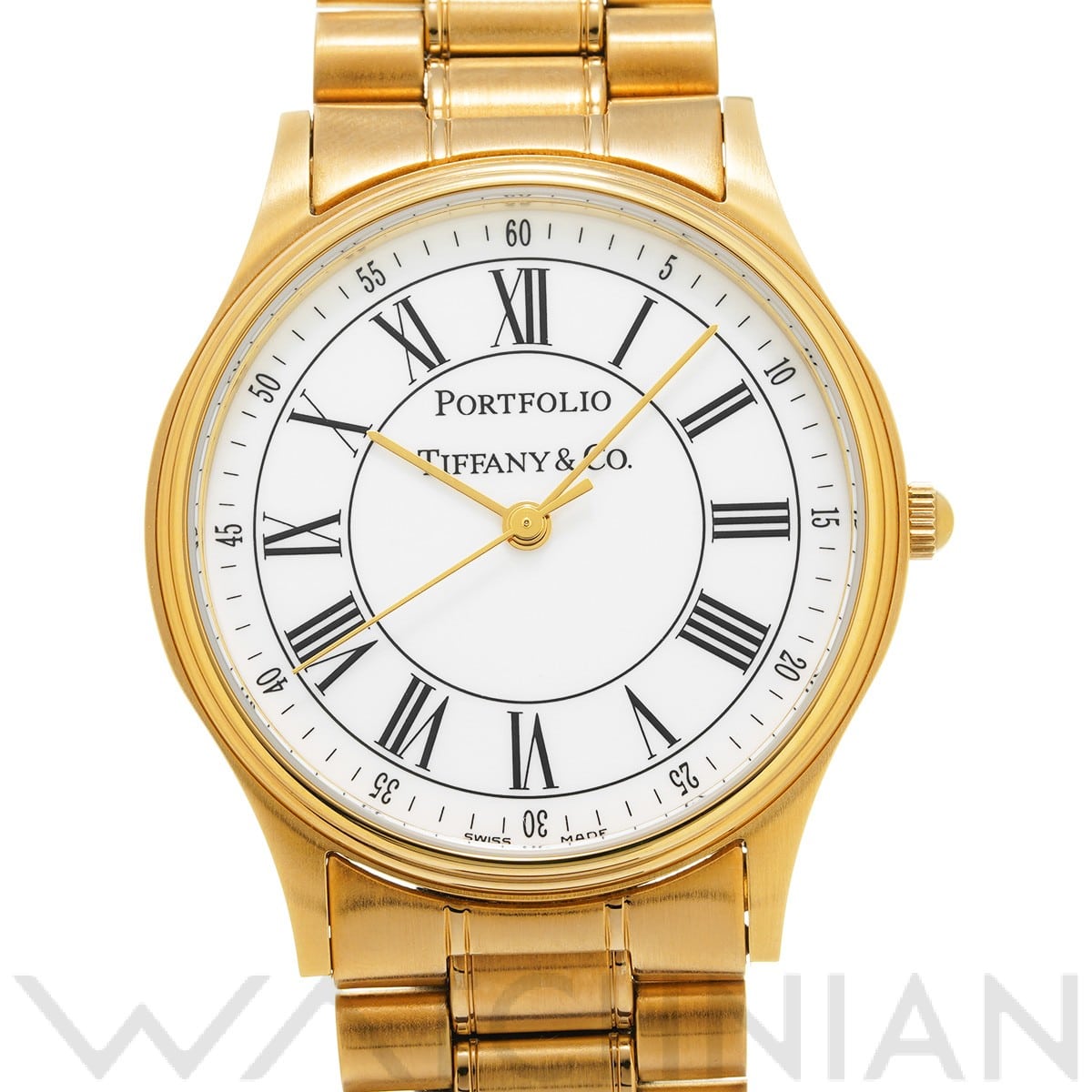 ティファニー / TIFFANY & Co. ポートフォリオ 252.1088/12187599 ホワイト ユニセックス 時計 【中古】【wristwatch】