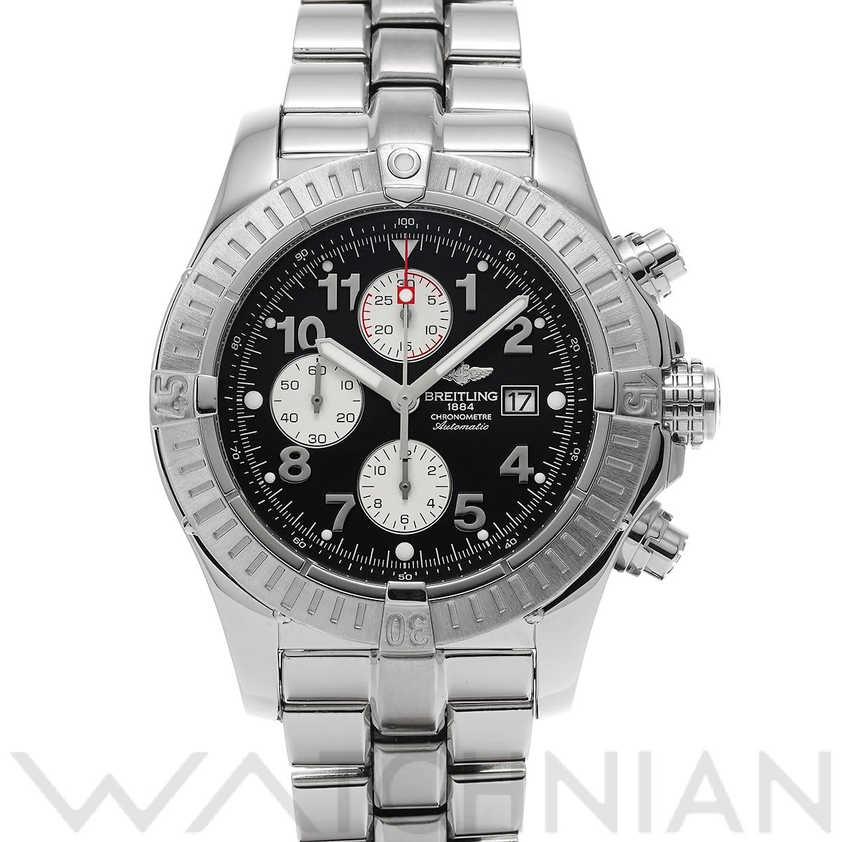ブライトリング / BREITLING スーパーアベンジャー A337B82PFA ブラック/シルバー メンズ 時計 【中古】【wristwatch】