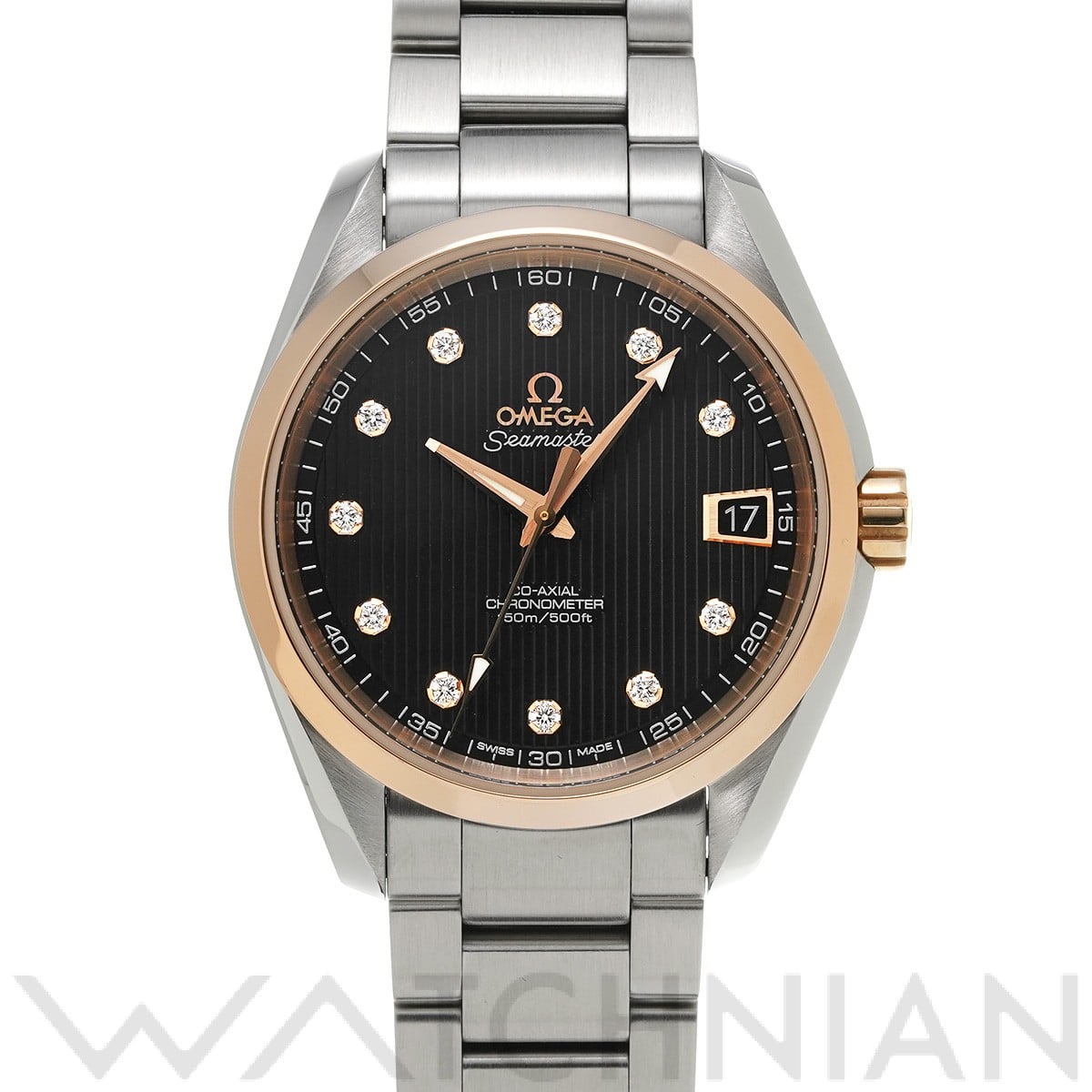 オメガ / OMEGA シーマスター アクアテラ コーアクシャル 231.20.39.21.51.003 ブラック/ダイヤモンド メンズ 時計 【中古】【wristwatch】