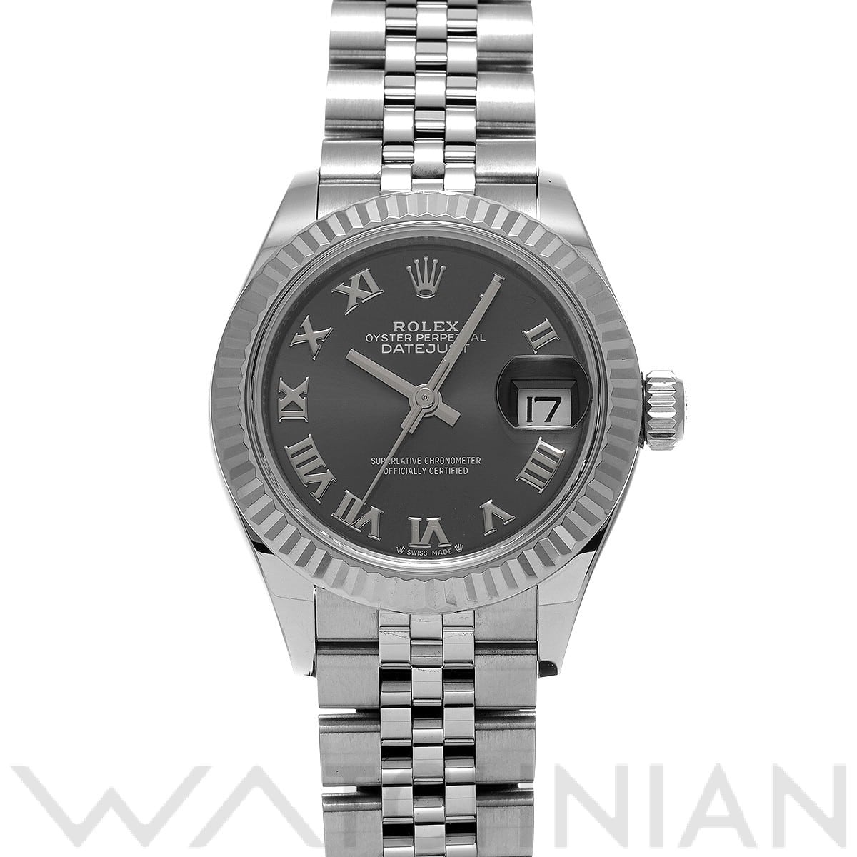 ロレックス レディ デイトジャスト 28 279174 ダークグレー レディース 時計 【中古】【wristwatch】