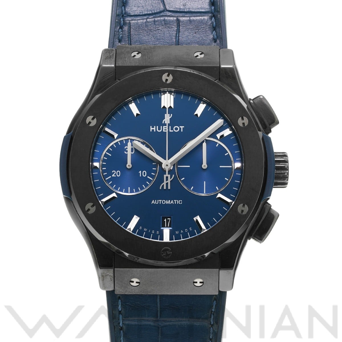 ウブロ / HUBLOT クラシックフュージョン セラミック クロノグラフ ブルー 521.CM.7170.LR ブルー メンズ 時計 【中古】【wristwatch】