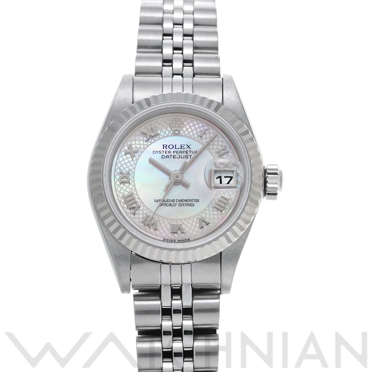 ロレックス デイトジャスト 79174NRD ピンクシェル レディース 時計 【中古】【wristwatch】