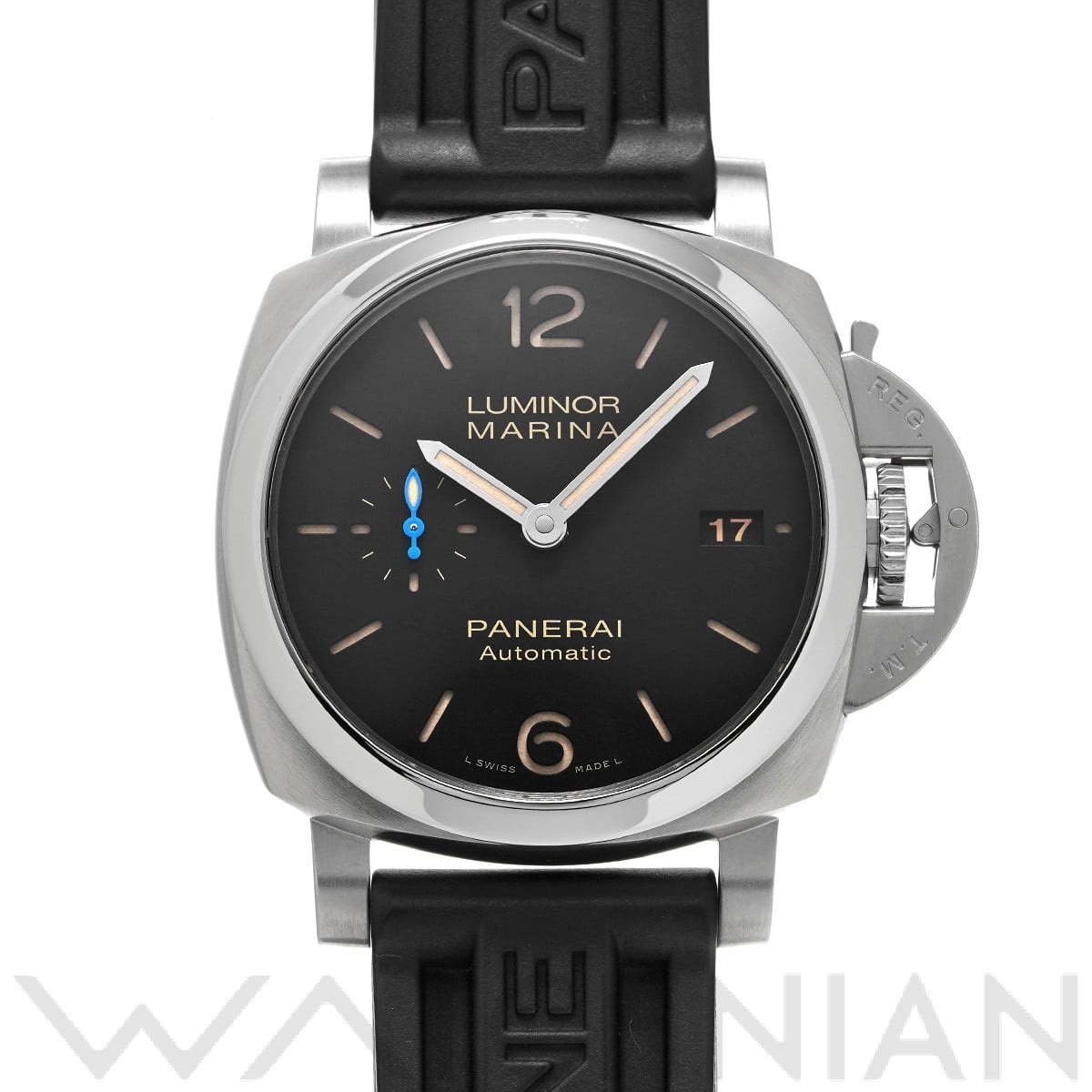 パネライ / PANERAI ルミノールマリーナ 1950 3デイズ オートマティック アッチャイオ PAM01392 ブラック メンズ 時計 【中古】【wristwatch】