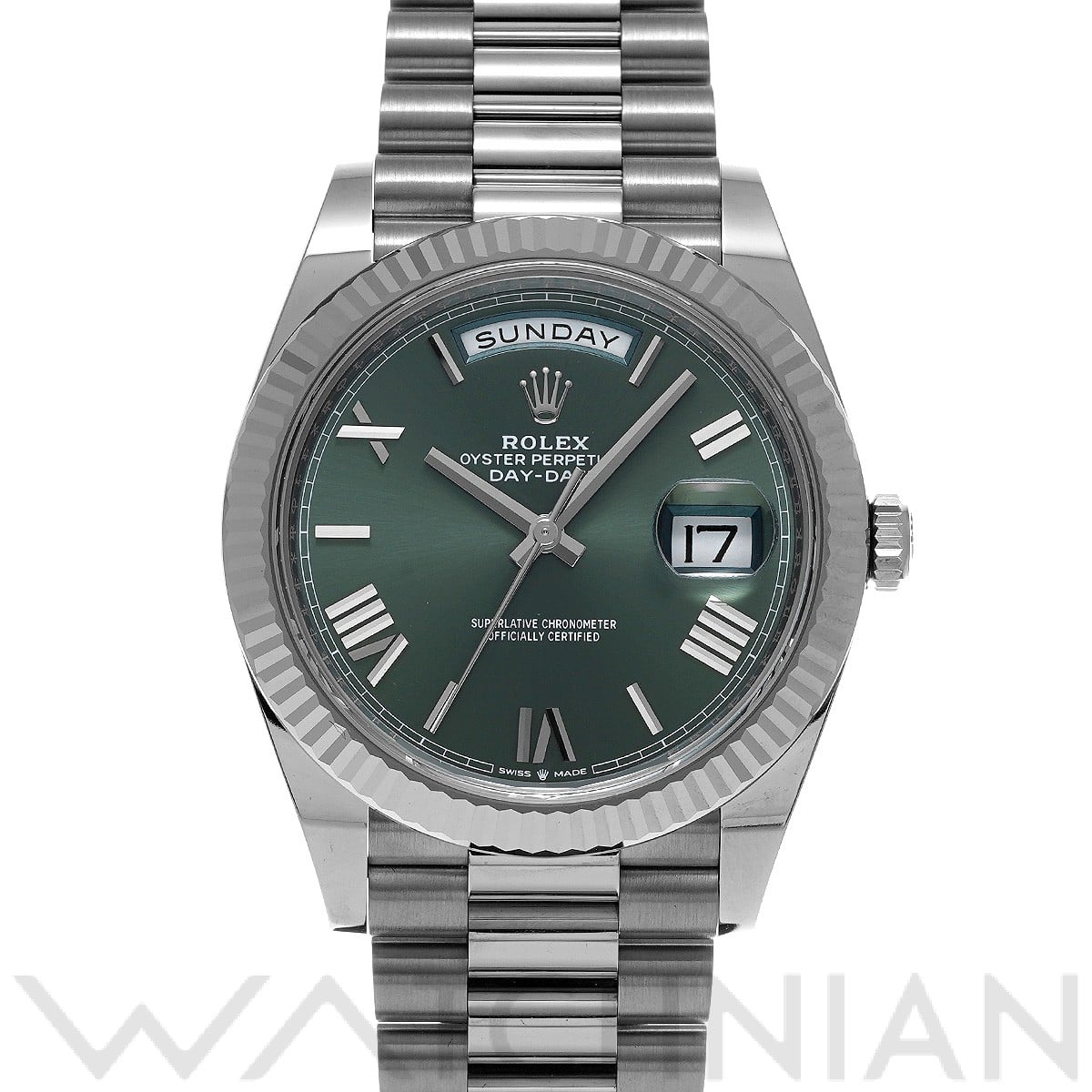 ロレックス デイデイト 40 228239 オリーブグリーン メンズ 時計 【中古】【wristwatch】