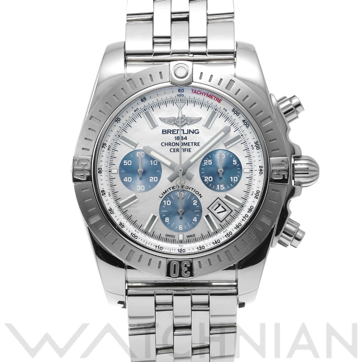 ブライトリング / BREITLING クロノマット 44 スペシャル AB01152A/A813 ホワイトシェル/ブルーシェル メンズ 時計 【中古】【wristwatch】