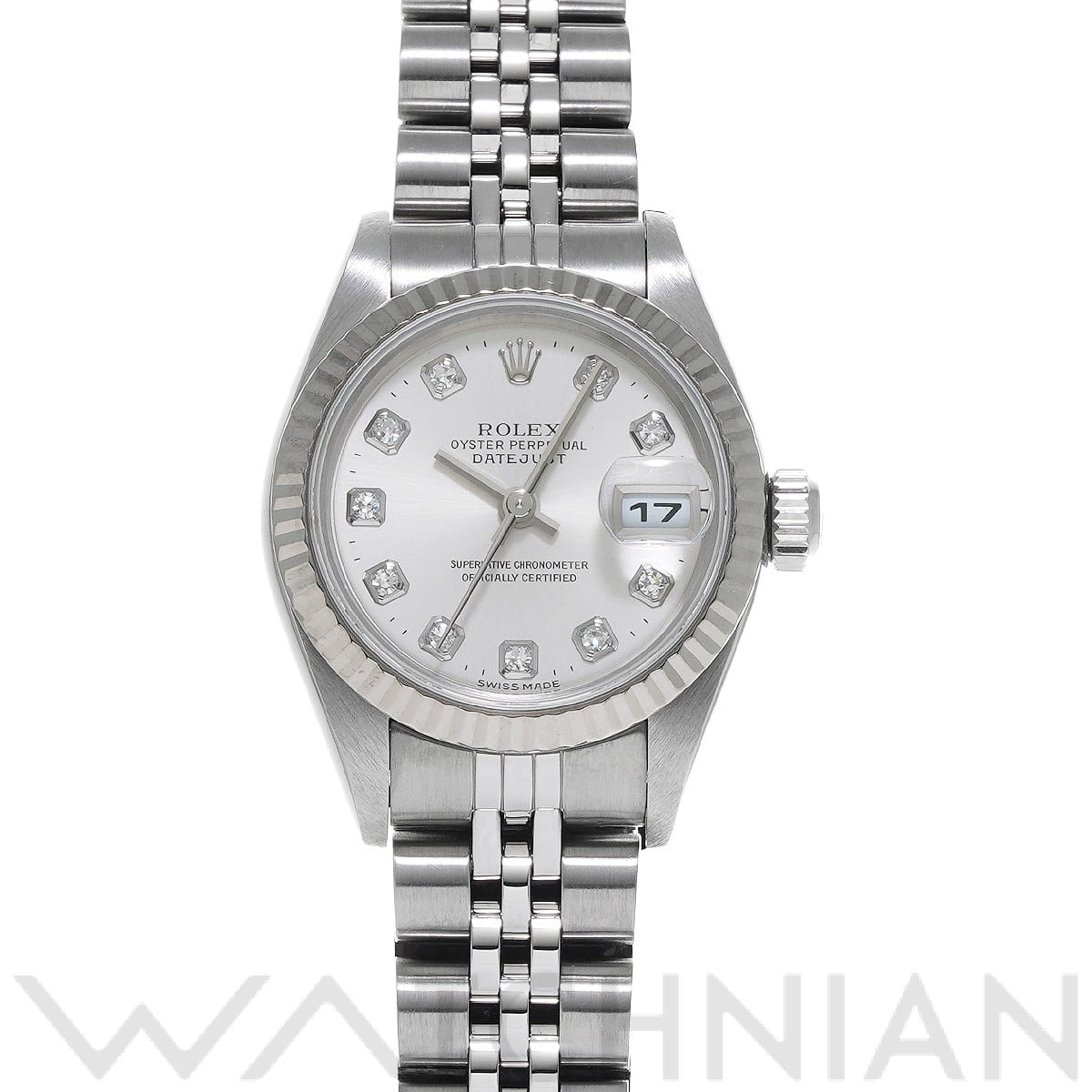 ロレックス デイトジャスト 79174G シルバー/ダイヤモンド レディース 時計 【中古】【wristwatch】