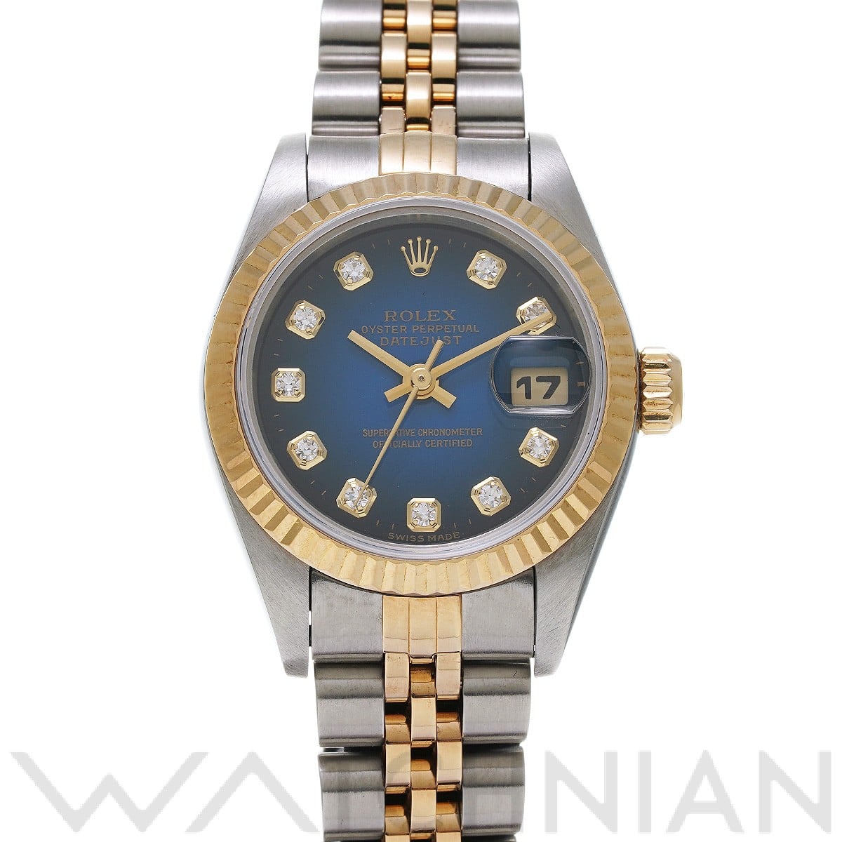 ロレックス / ROLEX デイトジャスト 69173G ブルー・グラデーション/ダイヤモンド レディース 時計 【中古】【wristwatch】