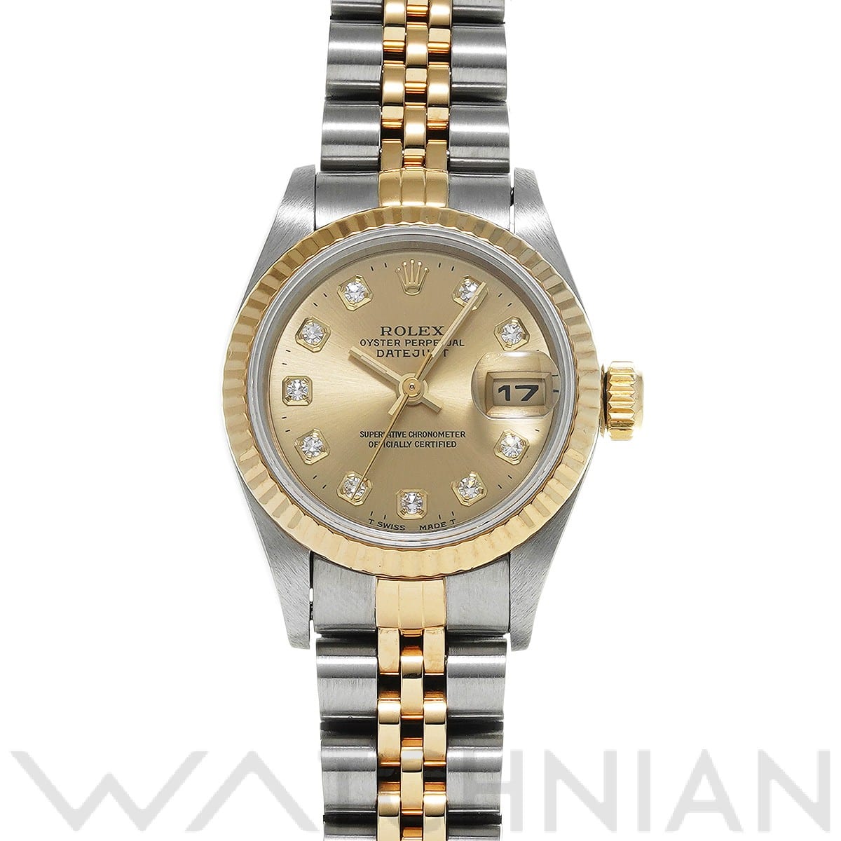 ロレックス / ROLEX デイトジャスト 69173G シャンパン/ダイヤモンド レディース 時計 【中古】【wristwatch】